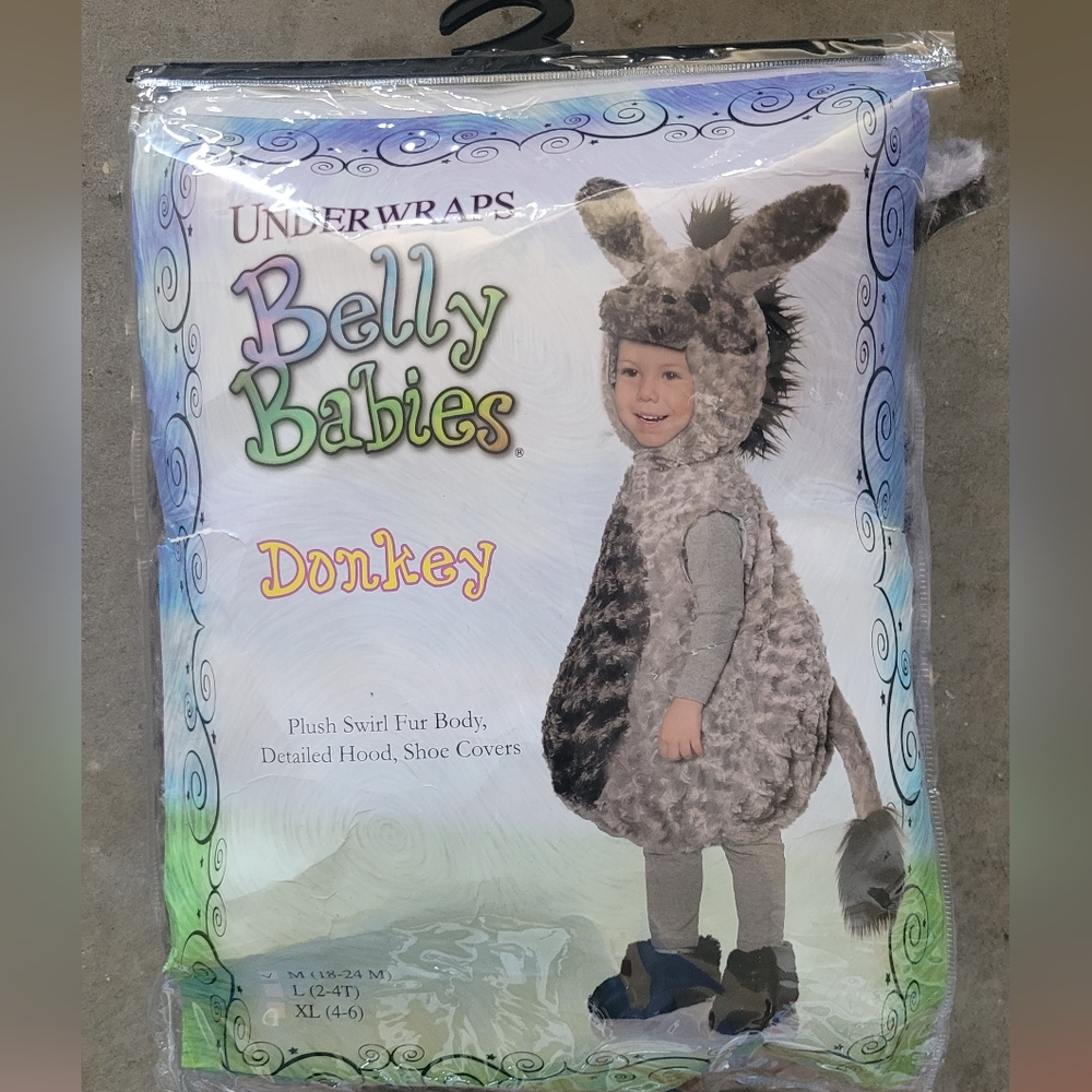 Belly Babies Donkey Costume Donkey Toddler 18-24 M Gray